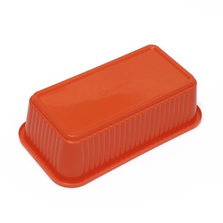 Box for growing green onions, 29 × 16 × 8.5 cm, 2.5 l, 10 holes, orange, Greengo-6