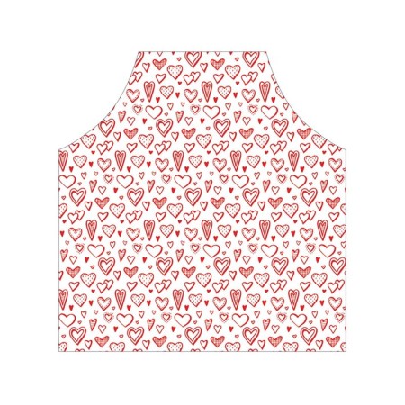 Apron kitchen with a photo print "Different hearts", adjustable, size OS-2