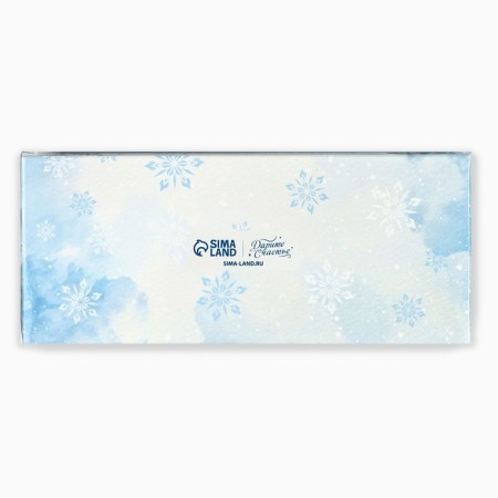 Box for 3 sweets with cells "Frosty luxury", 14.5 x 6 x 3 cm, New Year-3