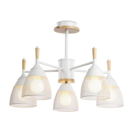 Suspended chandelier Ambrella Light, Traditional, TR8012, 5HE27, white color