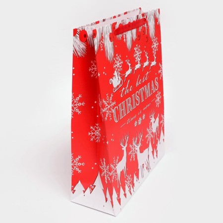 Gift, laminated, "deer" package, 31 x 40 x 11.5 cm-2
