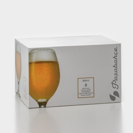 A set of glass glasses for beer Bistro, 400 ml, 6 pcs-1