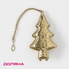 Sieve for tea Goldie, gold color