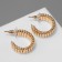Earrings Metal "Geometry" path of acara, mini, color gold, d = 2.2 cm