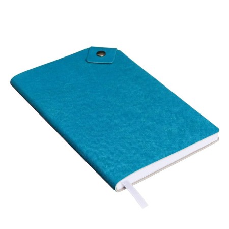 Leduced Diary, 120x200 mm 128 sheets, leatherette, gray block 70 g/m2, lies, refuge with a colored button, sea wave-2