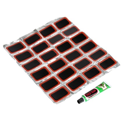 Rubber patching for tire repair, set 24 pcs