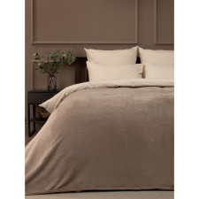 Texrepublic blanket, size 180x200 cm, brown color