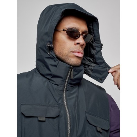 Luy jacket transformer male winter, size 52, dark blue color-30