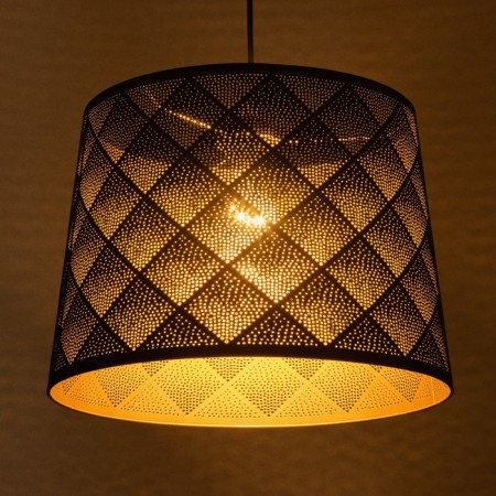 Lamp Bayerlux "Rombs" E27 40W Black gold 35x35x25-90cm-3