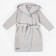 Халат детский с капюшоном Amarobaby Waffle, рост 98-104 см, цвет серый