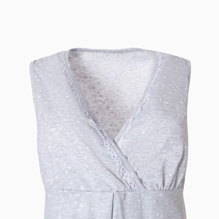 Female set (shirt/robe) for pregnant women, the color is light gray, size 52-6