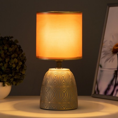 Table lamp "Diana" E27 40W gray-gold 13x13x27.5 cm-1
