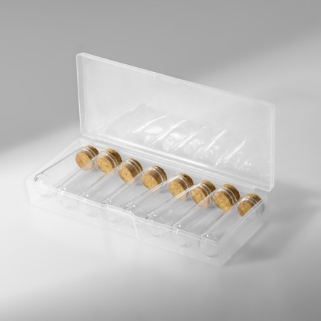 A set of jars for storing beads, d = 1.7 × 5 cm, 8 pcs, in a container, 14.2 × 5.8 × 2.3 cm-5