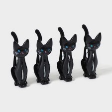 Cat Concepts Set of Cats, 4 pcs, 7 × 2 × 4 cm, black color