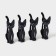 Cat Concepts Set of Cats, 4 pcs, 7 × 2 × 4 cm, black color