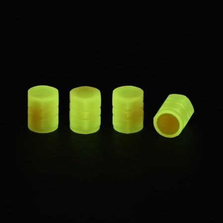 Torso valve cap, luminous, set 4 pcs, orange-1