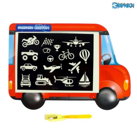 Set for drawing with light + board write and grade, machine