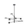 LED LED suspended Ambrella Light, Linetech, FL51689, 8XLED, 48 W, 3600LUM, 3000-6400K, black color black