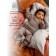 Pants knitted children's amababy pure love comfy, height 92, brown color