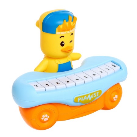 Musical piano "duckling", 10 keys, works from batteries-1