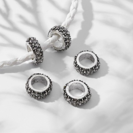 Separator "Ring" shine, white color in silver