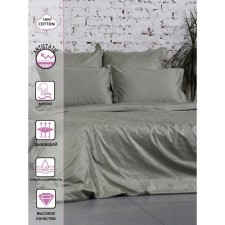 Постельное бельё евро Royal, размер 240х260 см, 200х220 см, 50х70 см - 2 шт, 70x70 см - 2 шт