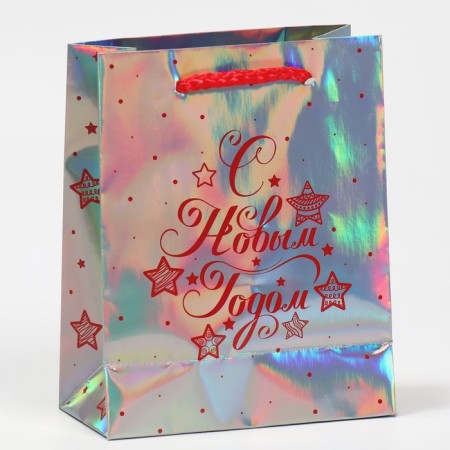 Holographic “Rainbow mood” package, 12 x 15 x 5.5 cm, New Year-2