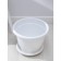Pot with Borneo Podon, 25.8 liters, marble color