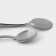 Spoon is a disposable plastic, 17.5 cm, metallic color, 6 pcs/un