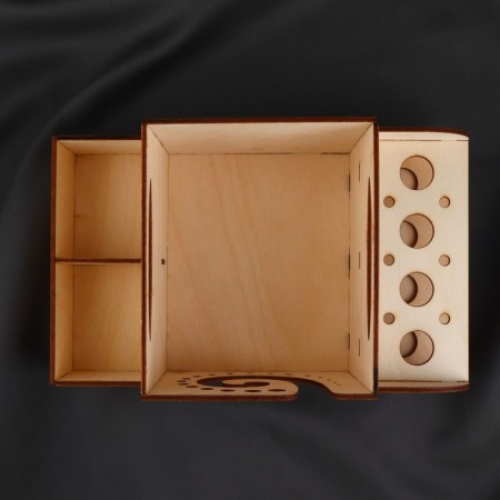Glumener-organizer, 25 × 15 × 12 cm, beige color-3