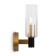 Wall lamp 40W, 1HE14, 24.7x10 cm, brass