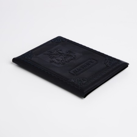 Cover for passport, black color-2