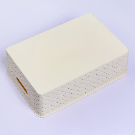 Birch basket "Birch bark", 7.5 l, 35 × 24.5 × 10.5 cm, ivory color-3