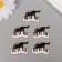 Decor for creativity metal, enamel "Black cat and piano" 2.9x2 cm