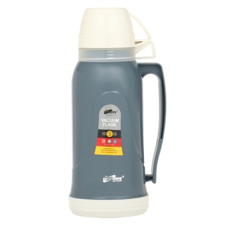 Thermos 1.7 l, with a glass flask, retains heat 14 hours, 14 x 34 cm, gray