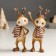 Souvenir Polystone "Losyash in a striped brown scarf - Hello!" MIX 5x7x15 cm