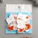 A set of buttons for creativity wood "New Year's boot" set of 15 pcs 3x2.6 cm