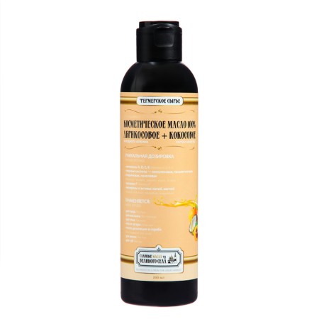 Glorious oils from the great village of apricot+ coconut, cold squeeze, 200 ml