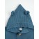 Baby blouse with a hood, height 74 cm, blue color