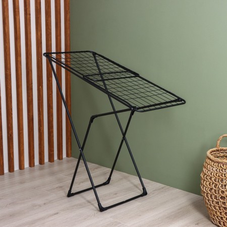 Sushilka for linen is floor folding, working length 20 m, height from the floor 95 cm, width 54 cm, black color is black-3