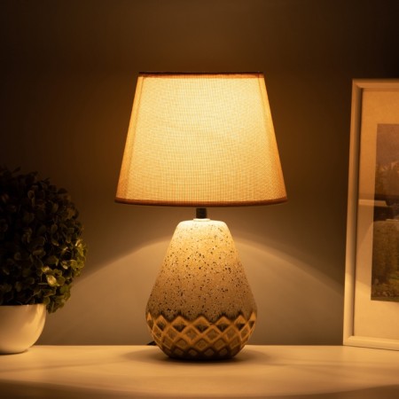 Table lamp "Victoria" 1he14 40w beige 20x20x32cm-3