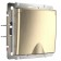 The socket is moisture. With ground. with defense. lid and curtains WL10-SKGSC-01-IP44, champagne color