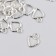 Decor for creativity Metal "heart" silver 1.1x1.4 cm