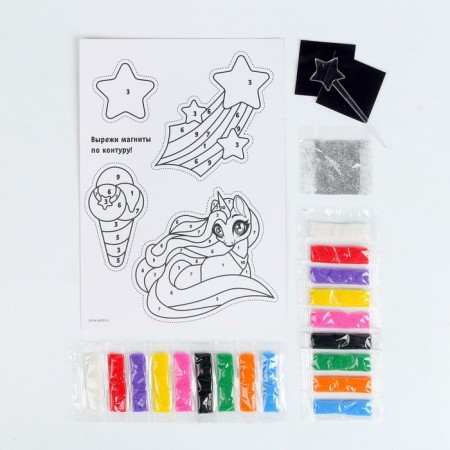 Set for creativity. Fresco-Magnet "Magic Unicorn"-2