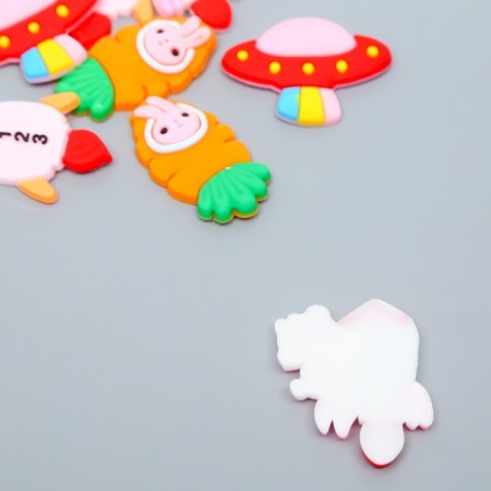 Decor for creativity rubber "Cosmos" set of 12 pcs mix 3.3x2.5 cm-2