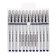 Gel pen, 0.5 mm, blue rod, white body, with rubber hold
