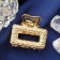 Hair crab "Golda" straight, 2.5 cm, gold