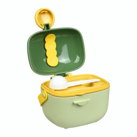 Container for baby food dino 5, 400 ml., Green color-4