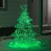 LED figure "Lace Christmas tree" 70 × 90 × 17 cm, metal, 31 V, flicker, glow of green