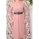 Women's dress, size 44, pink color